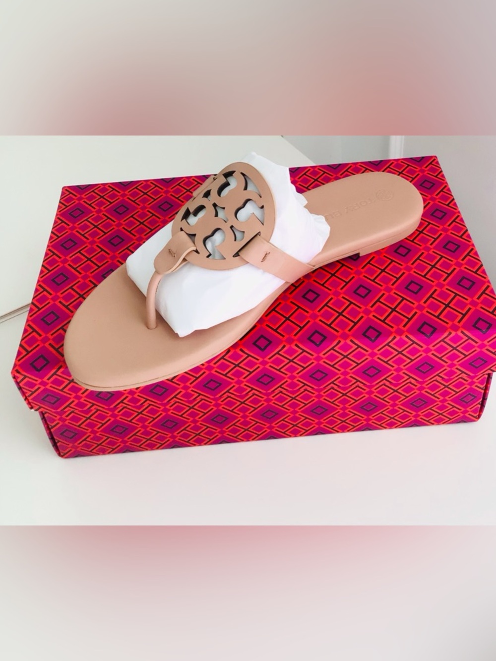 Tory Burch Miller Leather Sandals-New In Box With Dust Bag